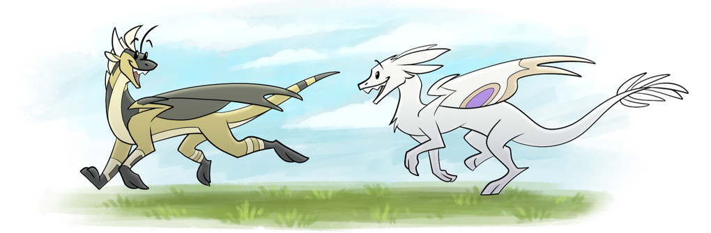 Shannite's characters Iceclaw and Diamond